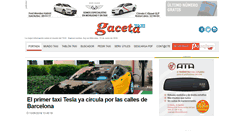 Desktop Screenshot of gacetadeltaxi.com