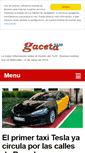 Mobile Screenshot of gacetadeltaxi.com