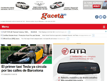 Tablet Screenshot of gacetadeltaxi.com